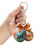 Porte-clés œufs de lapin, accessoires de sac à main, breloque de 4