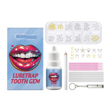 DIY Tooth Gem Kit with UV Light Fast Cure, 2PCS Sparkling Gems for LongLasting Shimmer