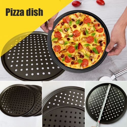 Antihaft-runder Pizzaboden, Backblech 26cm/28cm/32cm 2