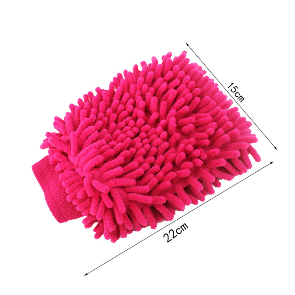 Double Sided Chenille Microfiber Car Washing Glove 22X15cm, Scratch-Free 8041390361960