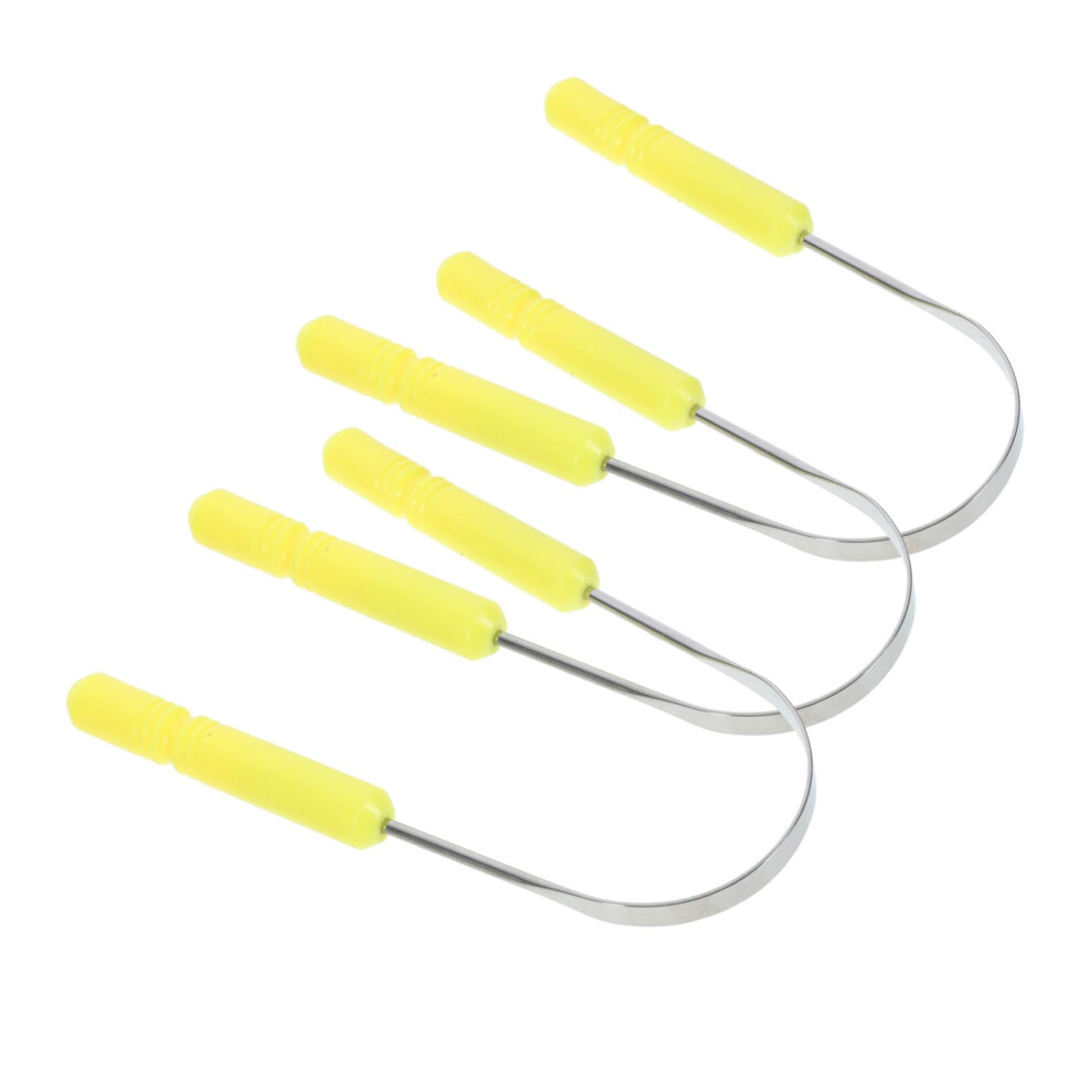 3pcs Extra Wide Tongue Scraper for Adults with Gentle Edge and Travel Size for Fresh Breath