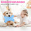 Dog Pillow with Calming Support, Soft Bone Shape, Machine Washable for Small Medium Large Pets 5
