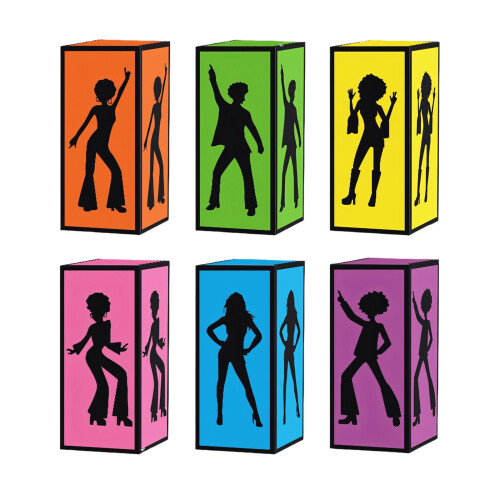 Retro Decorative Disco Box Paper Lantern Box Centerpieces for