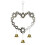 Practical Heart Wind Chimes Valentine's Gift For Event Or Yard 1