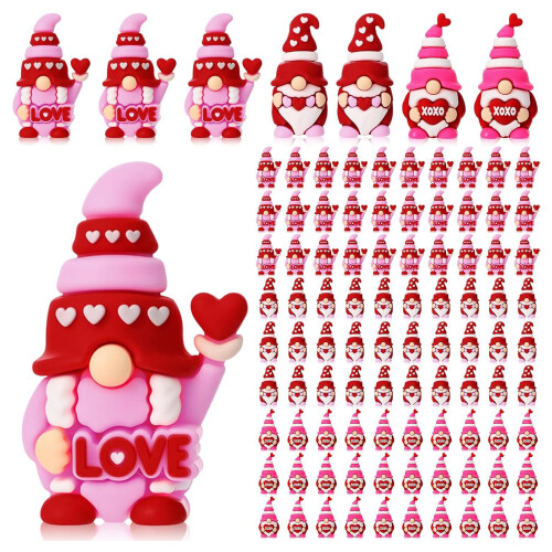 Figurines Gnomes miniatures pour fêtes, décoration en forme-100
