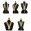 Gold Thread Collar Trim Braided Sewing Collar Applique For-A 2