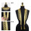 Gold Thread Collar Applique For Tailoring Evening Gowns And-E 6