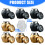 Pet Ashes Storage Container Pet-Black cat and dog pattern 6