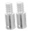 Broom Handle Replacement with Durable Metal Threaded Tip, Universal Fit, Easy Install, 2pcs 1