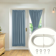 10Ft DIY Curtain Rod Wire with 4 Hooks