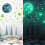 Luminous 3D Moon & Dots Wall Decals Fluorescent Nursery Ceiling Decor 5