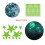 Luminous 3D Moon & Dots Wall Decals Fluorescent Nursery Ceiling Decor 8