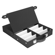 Glasses Storage Case with 12 Grid Display Box, ScratchResistant Eyewear Organizer for Home and