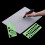 9Pcs Drawing Template Rulers, Green 5