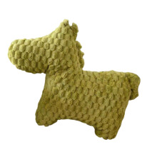 Coussin en fourrure en forme de cheval, pour décoration de-Vert