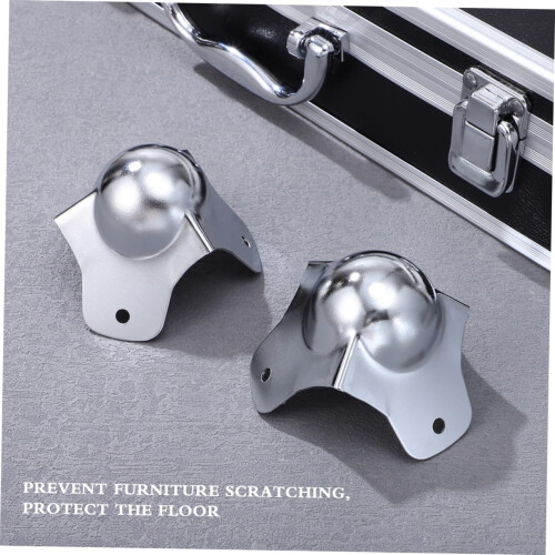 12pcs Metal Ball Corner Protector for Flight Cases with ImpactReducing Edge Guard Silver Finish 1