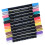 12 pcs Marqueurs Acryliques à Double Embouts, Étanches, à Séchage Rapide, 12 Couleurs 2