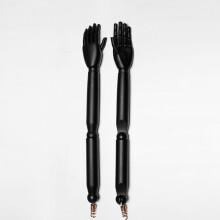 Flexible Mannequin Arms with Spring Joints for Adult Male and Female Clothing Display Models Black