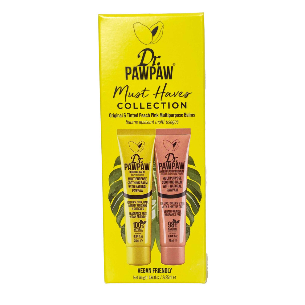 Dr Paw Paw Must Have Collection Multi Balm 2 x 25ml Original + Tinted Peach Pink - Image 3