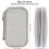 Waterproof Electronics Organizer Pouch with Double Layer Travel Cable Storage Bag and Hand Strap, Grey 2