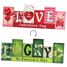 Nordic Style Double Sided Reversible PVC Desktop Decors Sign-4