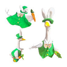 Easter Green Outfit For Porch Geese Happy Decoration Geese