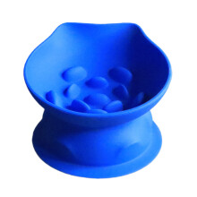 Easy to Clean Slow Feeder Bowl For Cats And Small Dogs-Blue L
