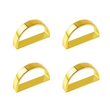 4Pcs Elegant Metal D Shape Napkin Holders With Secure For Formal