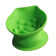 AntiSlip Slow Feeder Dish For Small Pet Easy To Clean-Green L