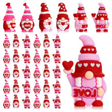 Festives Miniature Gnomes Figures Heart Shape Decoration-30