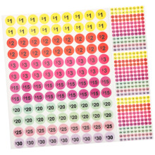 Bright ColorCoded Stickers for Retail Stores and Garage Sales, Removable Self Adhesive Labels