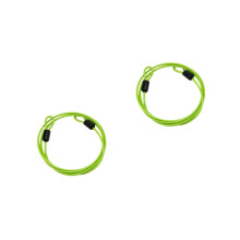 2pcs Heavy Duty Steel Cable Lock with Double Loop Security for Bike and Luggage Outdoor Use