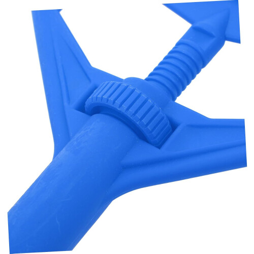 Adjustable Mop Handle Clamp with Detachable Mop Head Clip Secure Grip Lock for Universal Fit Blue 1