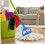 Adjustable Mop Handle Clamp with Detachable Mop Head Clip Secure Grip Lock for Universal Fit Blue 3