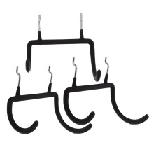 3pcs Stainless Steel Pegboard Hooks and Heavy Duty Drill Holder for Garage Tool Organization