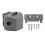 Chrome Cabinet Latch with Button Lock 2