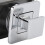 Chrome Cabinet Latch with Button Lock 10