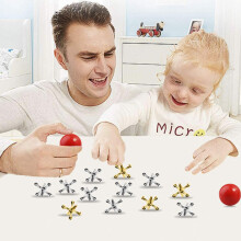Spielball-Set 11 Stück Metall-Jacks & Gummiball Partypreis