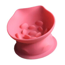 Antislip Slow Feeder-kom voor katten en kleine honden-Roze L
