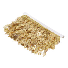 Goldblatt-Girlande 10 Yards Funkelndes Metall-Dekorband für Hochzeiten & Veranstaltungen