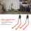 Garage Wall Hooks Heavy Duty Storage Hooks for Tools and Ladders, Orange SpaceSaving Wall Mount 3