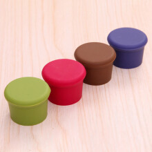 10Pcs Food-Grade Silicone Wine Stoppers - Reusable, Keep Fresh, Random Color