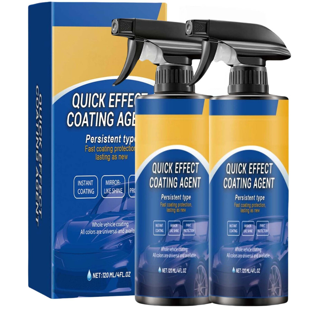 Car Coating Spray 500Ml With Protective Nano Coating For Fast Waterless Car Wash And Shine 2Pcs 9455672889636