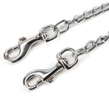 Double Head Dog Leash Aluminum Alloy Twin Lead Traction Belt 40cm–70cm