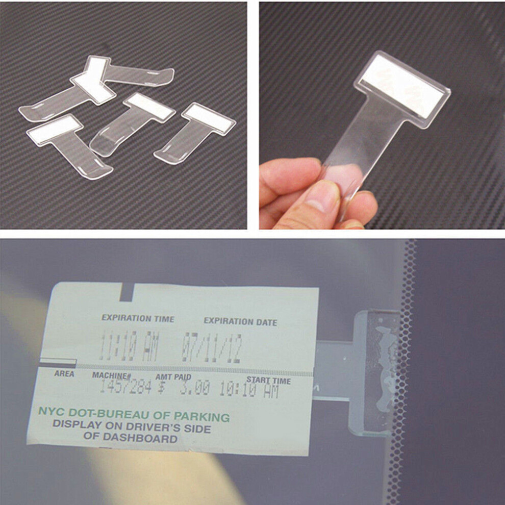 Clear Plastic Car Parking Ticket Holder Clip 75Mmx40mm 4911390118748