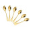 6Pcs Multipurpose Stainless Steel Mini Spoons For Coffee-Gold 1