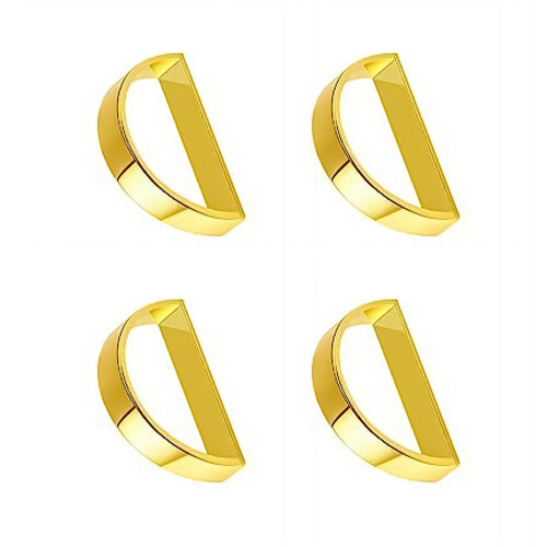 4Pcs Strong D Shape Napkin Holders Metal Construction For