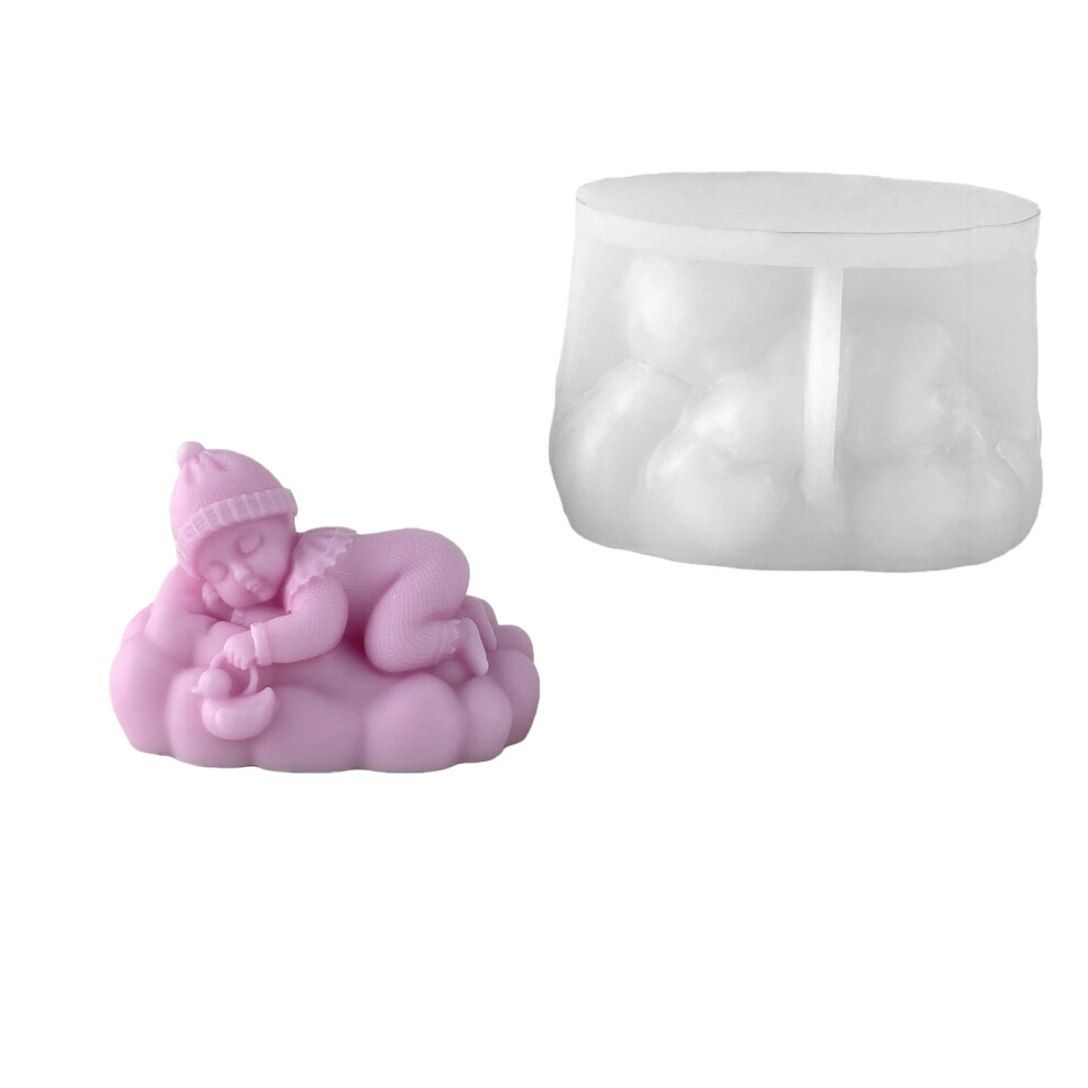 Sleep Angel Silicone Candle Molds Multipurpose-Cloud baby J5528