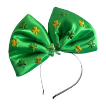 Soft Padded Hair Piece Decorated With Green Emphasizes-Style1