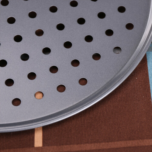 Non-Stick Round Pizza Pan - 26cm, 28cm, 32cm Baking Tray 2